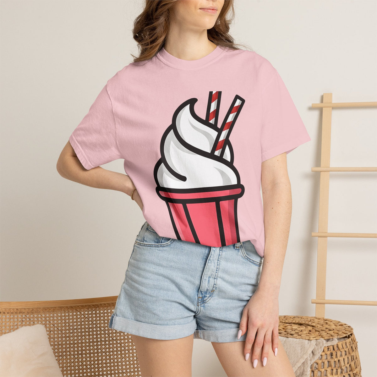 Frozen Dessert Shirt Desserts Gourmet Unisex Gift Line Art product image 12