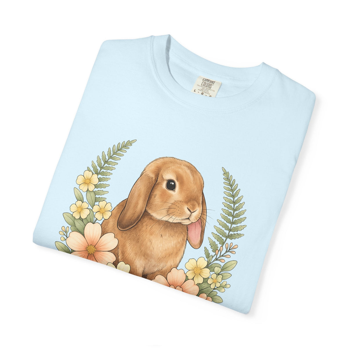 Hare Floral Shirt Easter Critter Unisex Gift Cartoon Tee product image 8