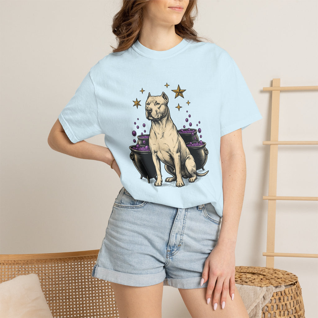 Pitbull Pup Shirt Dog Fall Unisex Gift Classic Graphic Tee product image 9