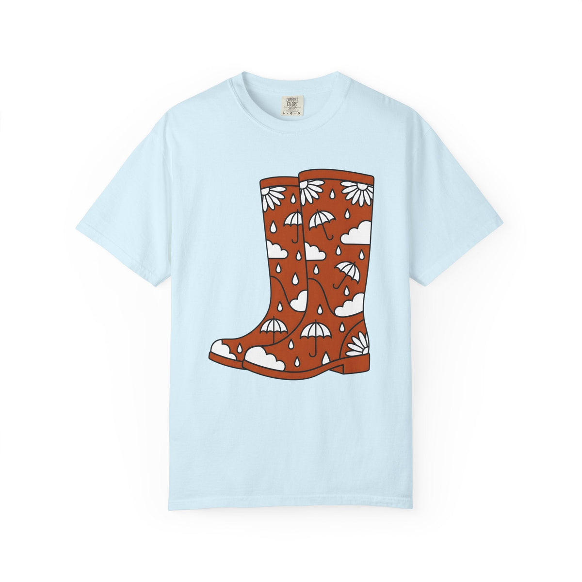 Rain Footwear Shirt Easter Nature Gift Women Fun Tee Boots product image 2