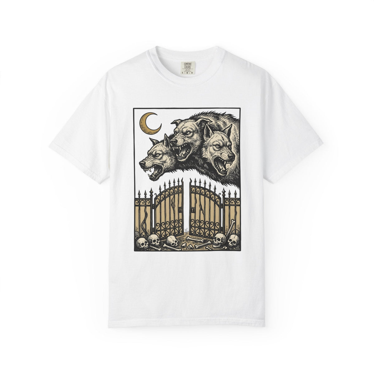 Three-Headed Dog Shirt Gothic Legends Unisex Gift Dark Art product image 1