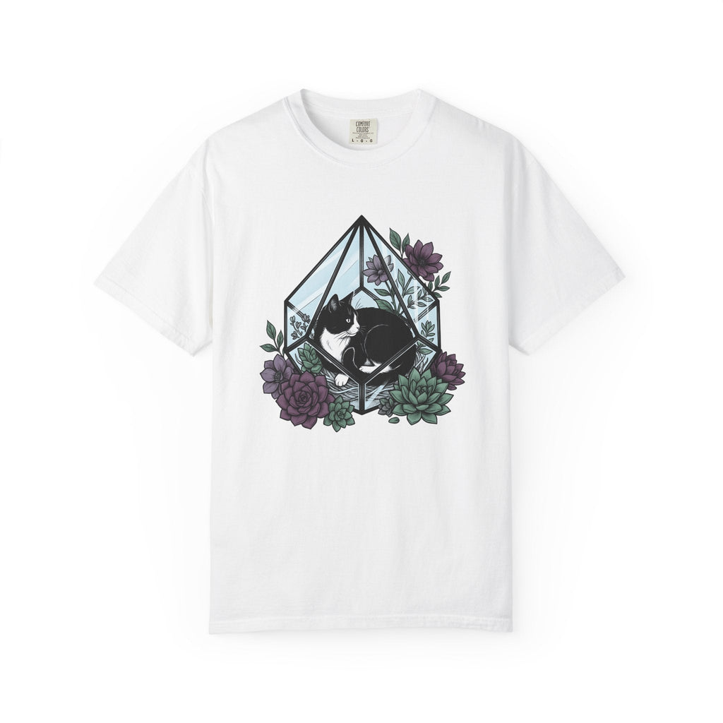 Tuxedo Cat Shirt Plants Unisex Gift Garden Tee Black product image 1