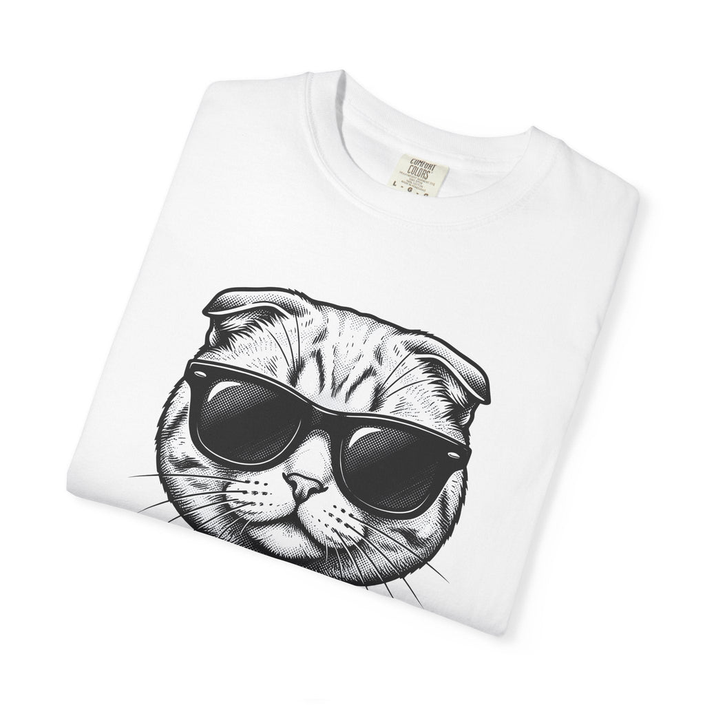 Cat Sunglasses Shirt Humor Unisex Gift Bold Tee Cool product image 5
