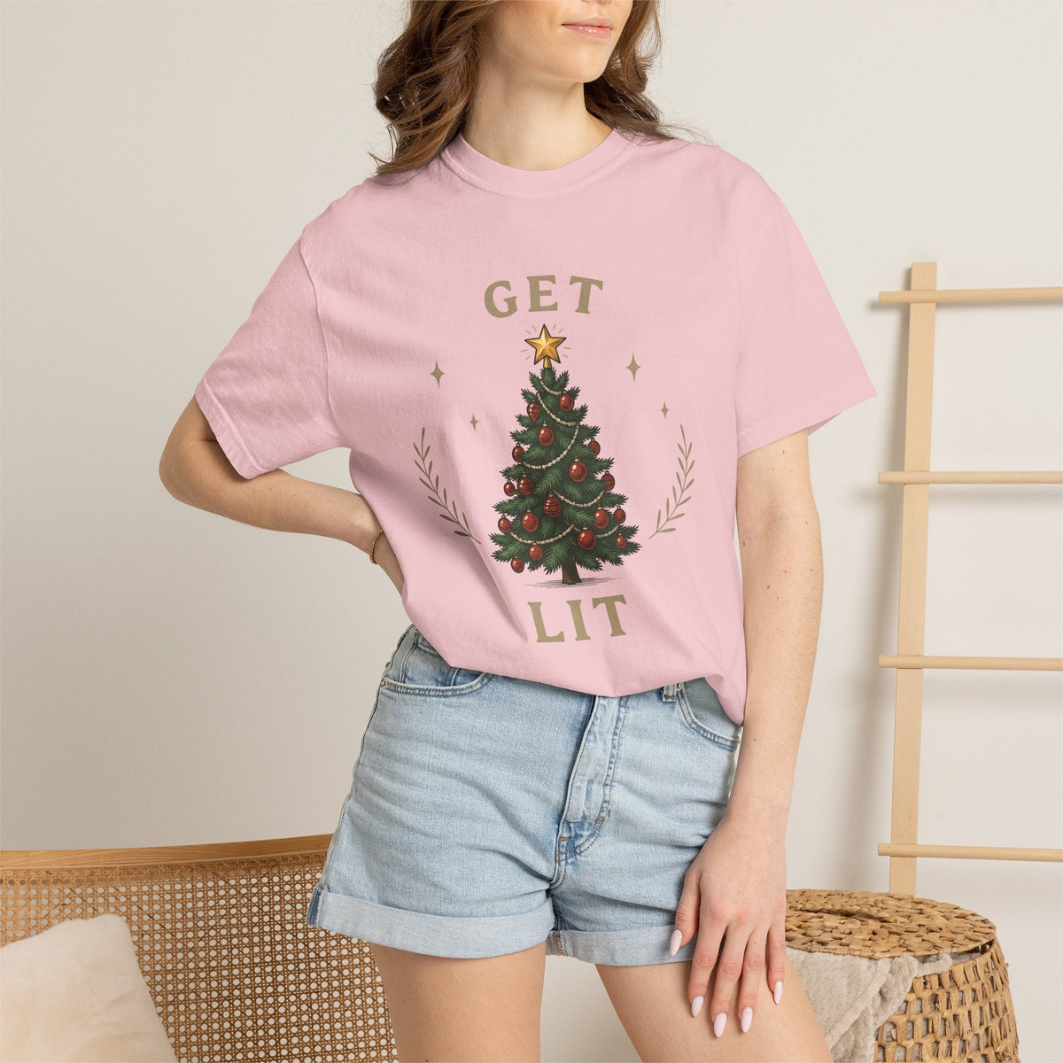 Christmas Tree Shirt Holiday Unisex Gift Vintage Tee Fir product image 12