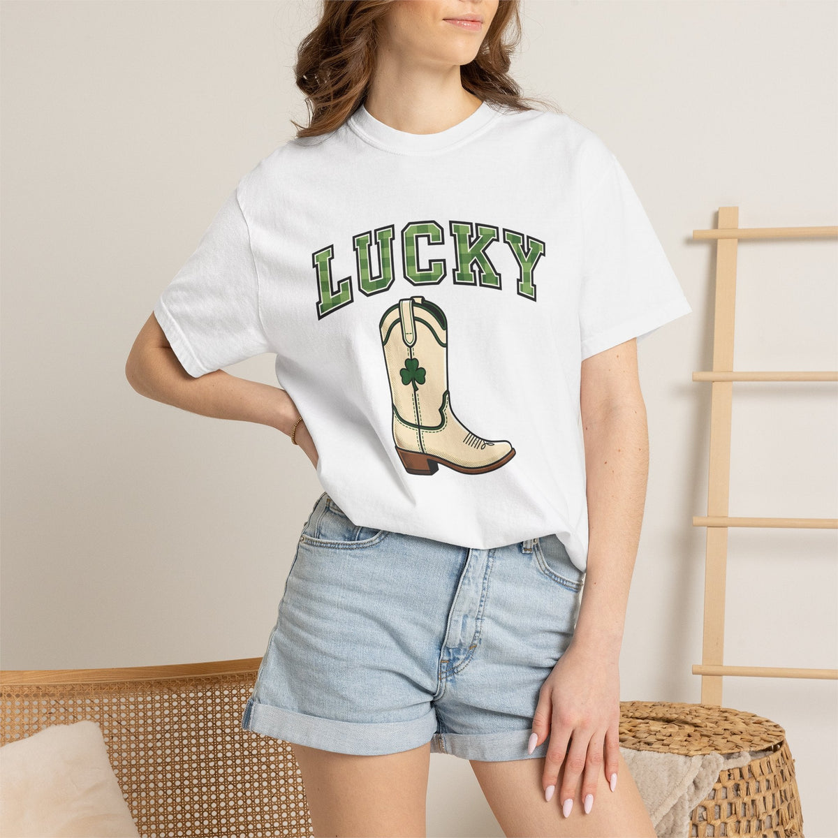 Cowboy Boot Shirt St Patrick's Day Western Unisex Gift Bold product image 6