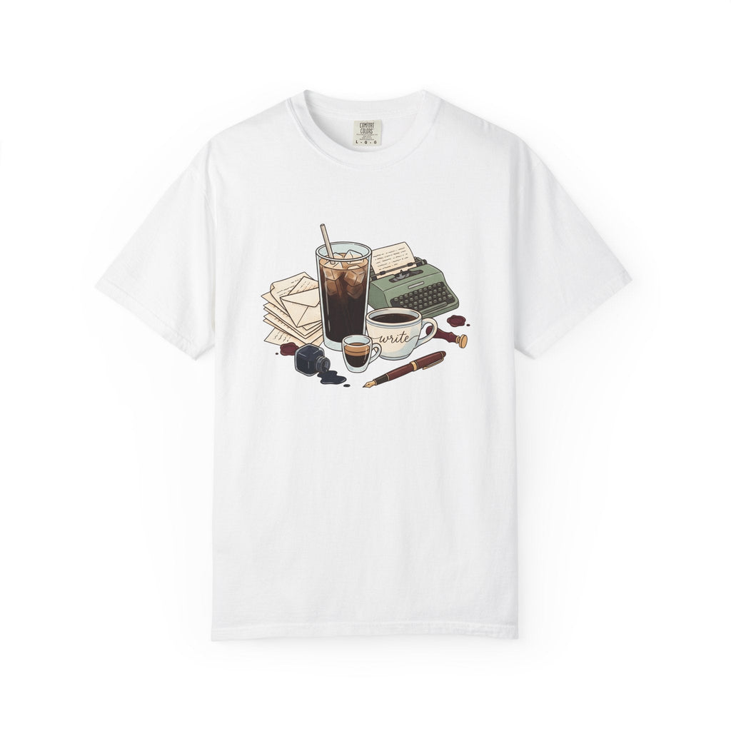 Espresso Drinks Shirt Coffee Novelist Unisex Gift Line Art product image 1
