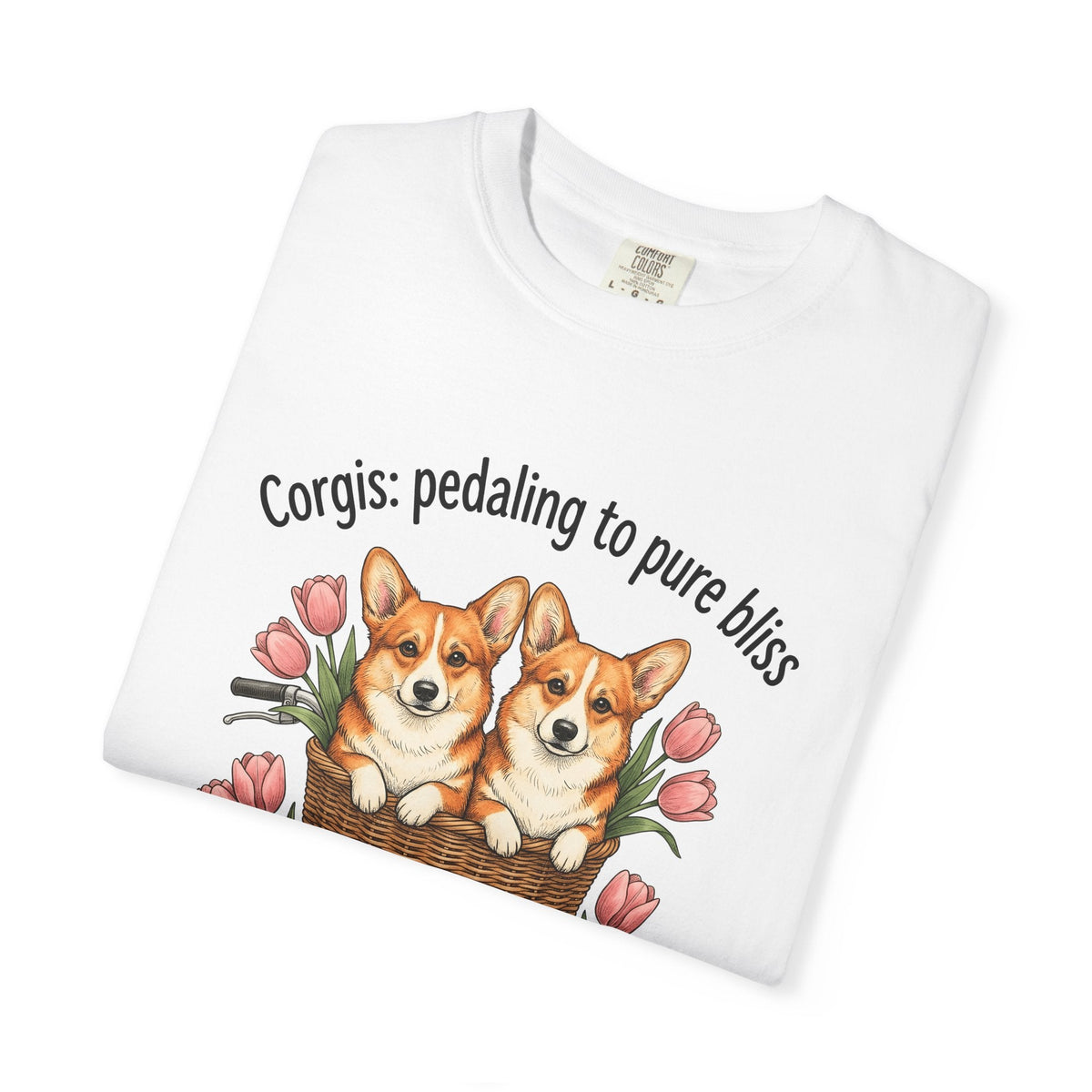 Corgi Dogs Shirt Dog Blossom Unisex Gift Line Art Tee product image 5