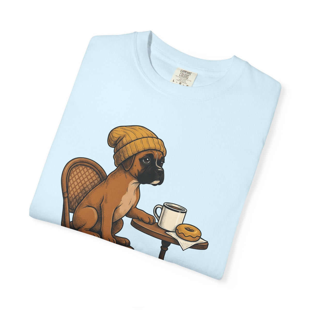 Boxer Dog Shirt Latte Unisex Gift Hand Drawn Tee Bulldog product image 8
