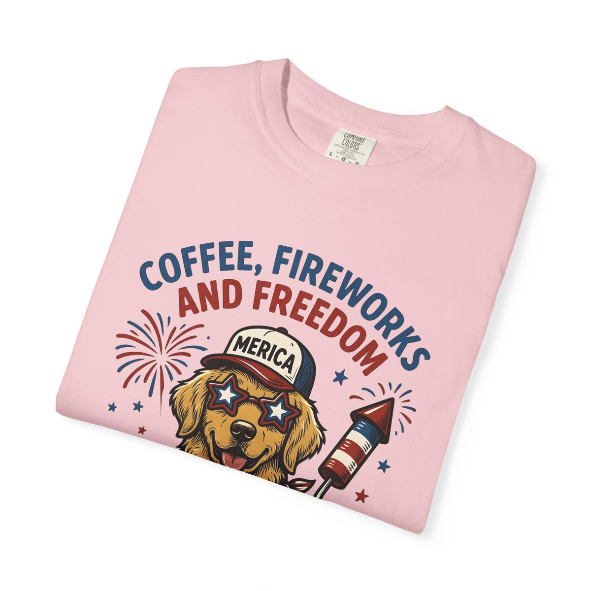 Golden Retriever Shirt 4th Of July Dog Unisex Gift Cartoon product image 11