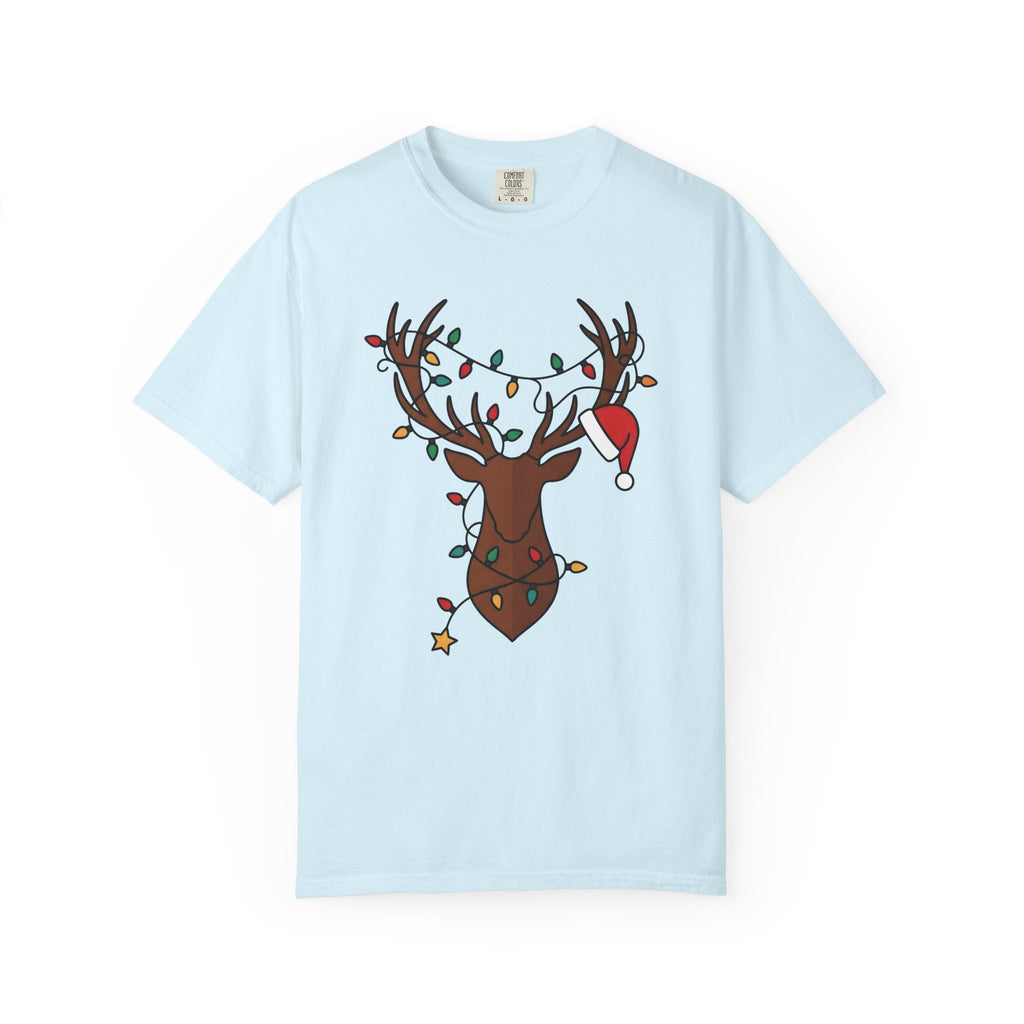 Stag Face Doodle T-Shirt – Christmas Deer Wildlife Lover product image 2