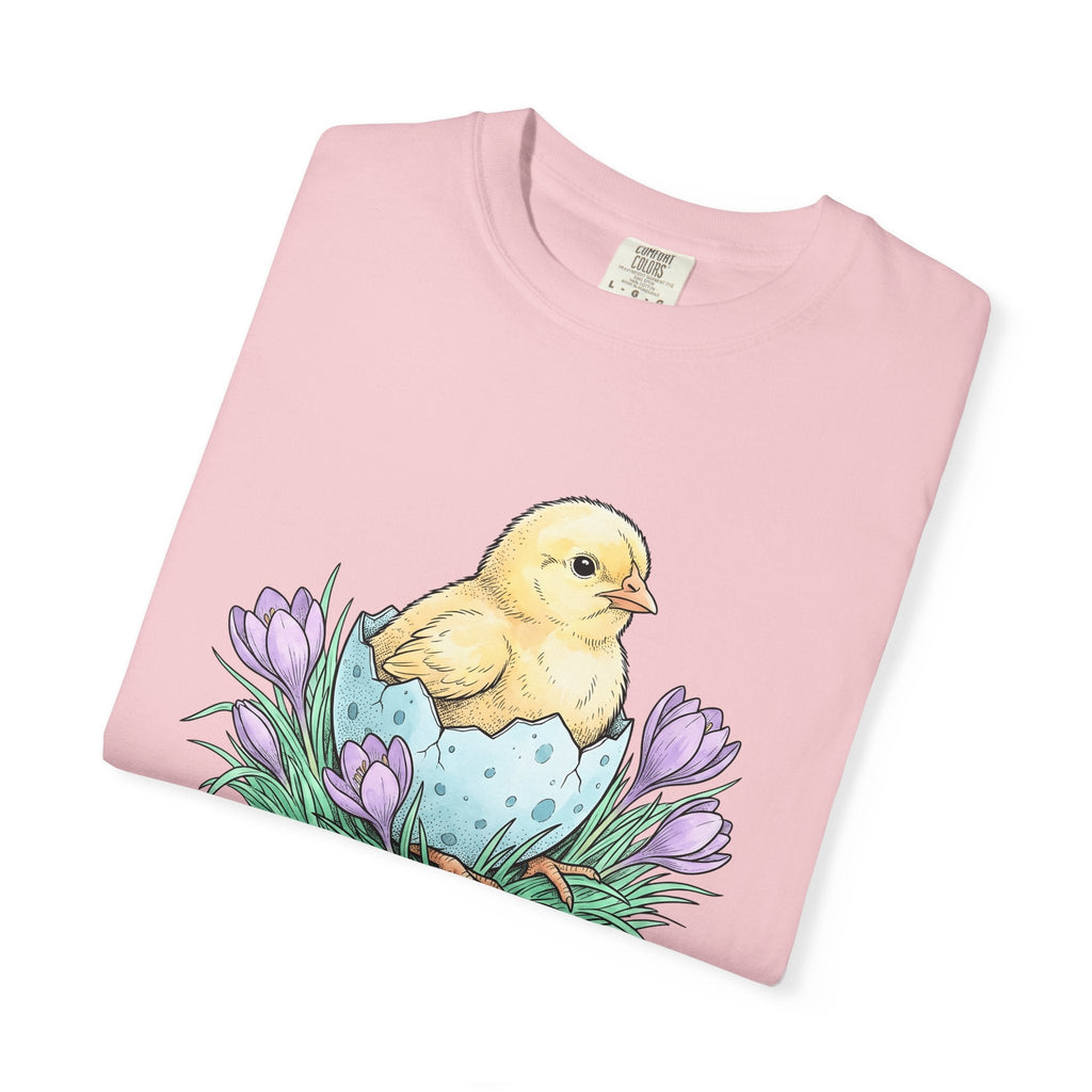 Chick Bird Shirt Easter Creature Gift Women Line Art Tee product image 11