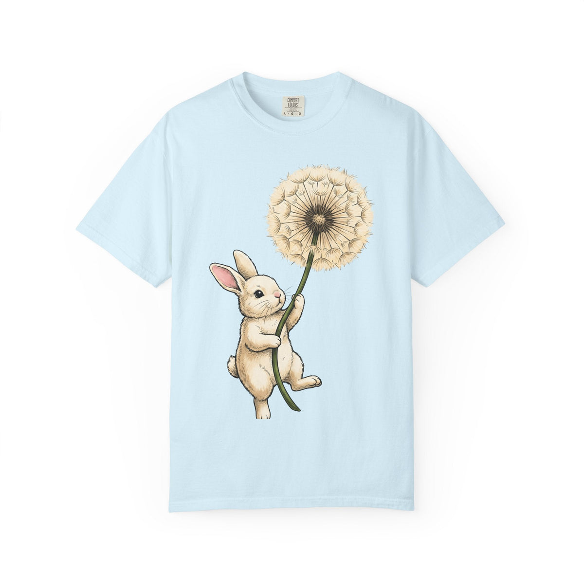 Bunny Dandelion Shirt Cute Animal Unisex Gift Whimsical Tee product image 2