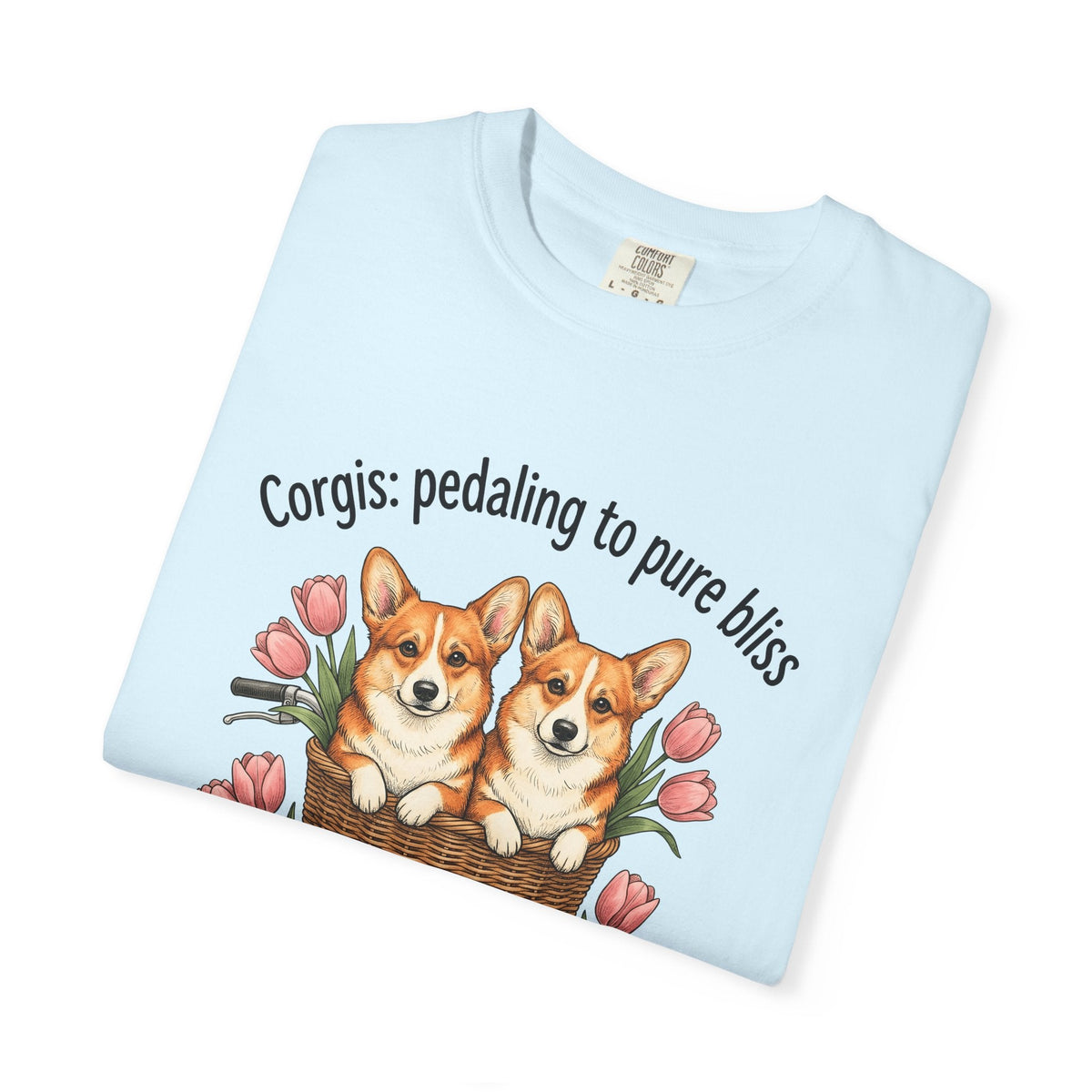 Corgi Dogs Shirt Dog Blossom Unisex Gift Line Art Tee product image 8