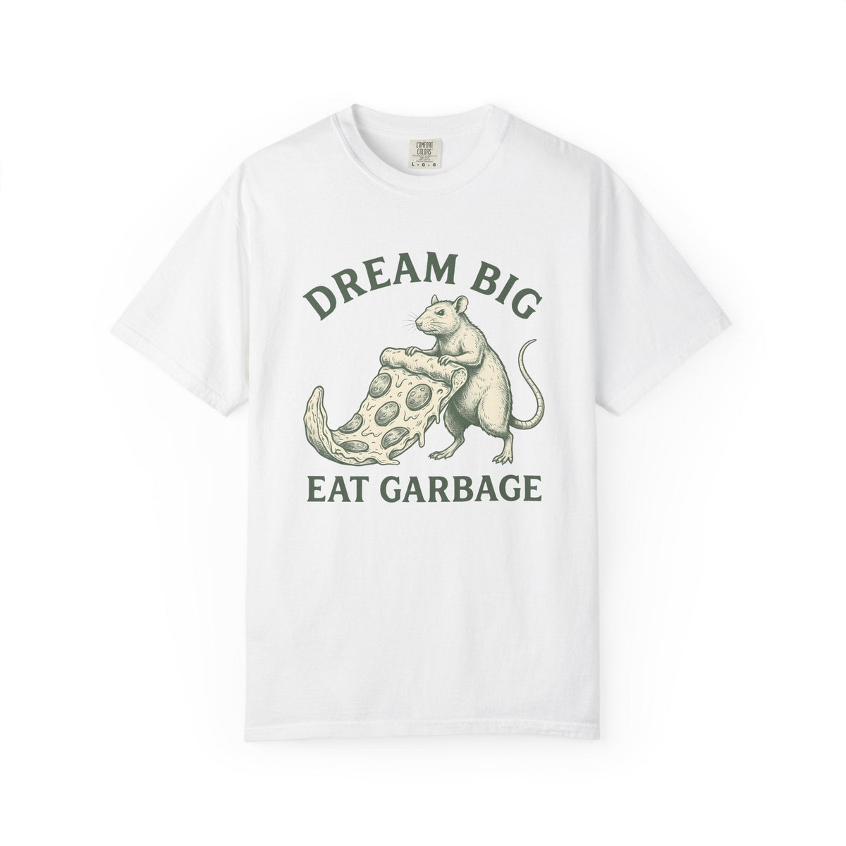 Rat Pizza Shirt Funny Animal Unisex Gift Vintage Tee product image 1
