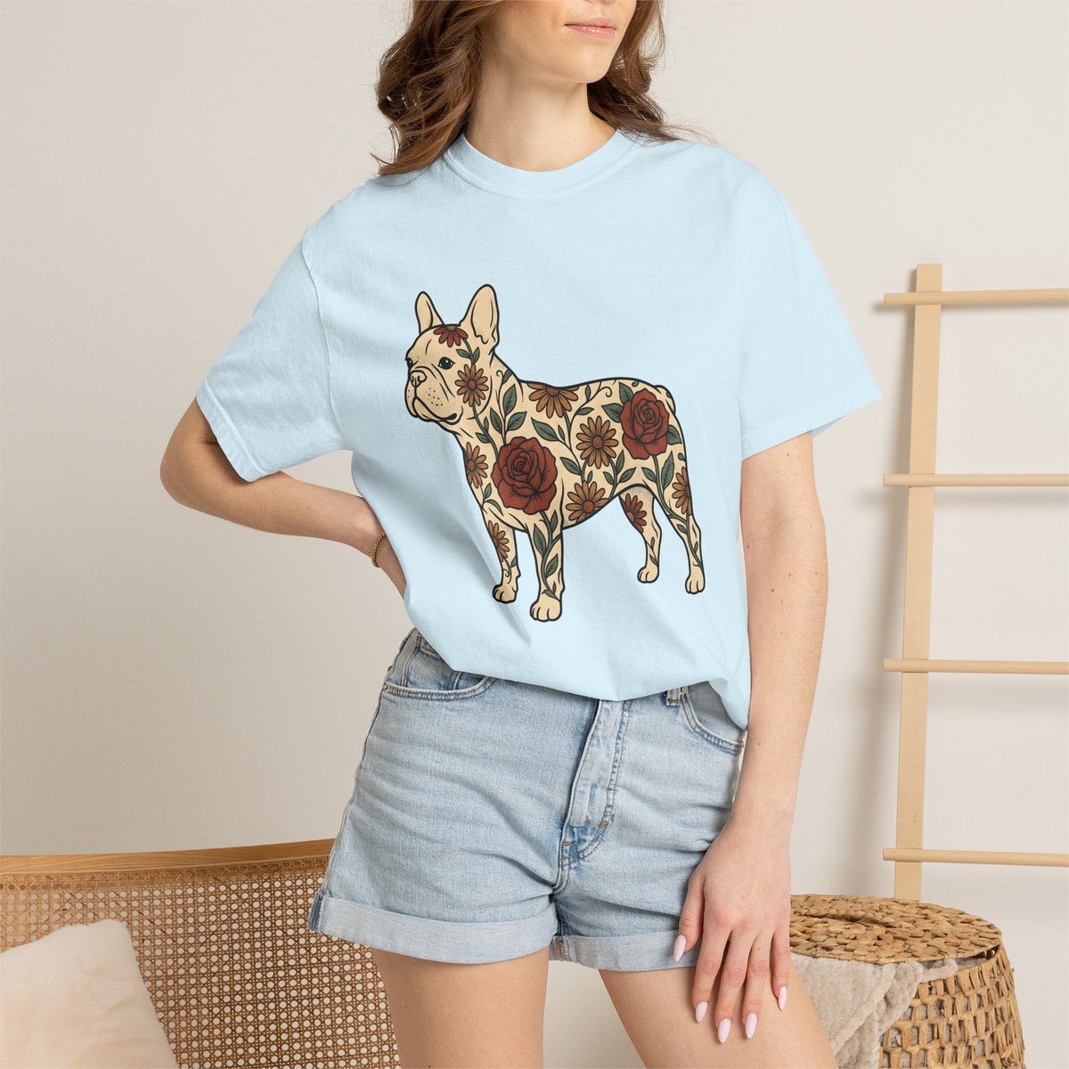 French Bulldog Shirt Dog Botanical Unisex Gift Traditional product image 9