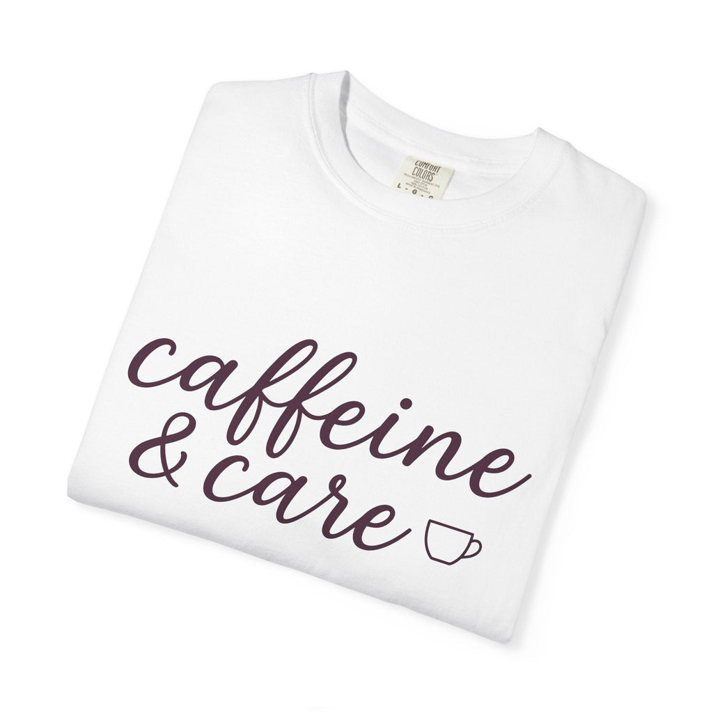 Coffee Cup Shirt Nurses Latte Unisex Gift Cursive Tee Mug T-Shirt Nurse