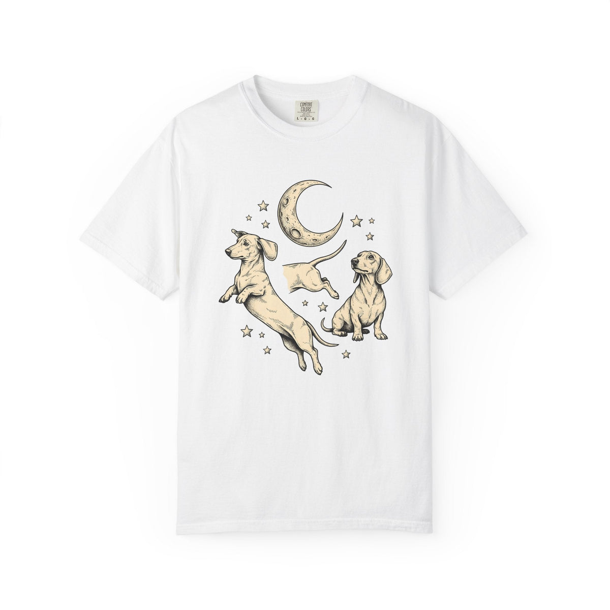 Dachshund Pups Shirt Dog Astrology Unisex Gift Sketch Tee product image 1