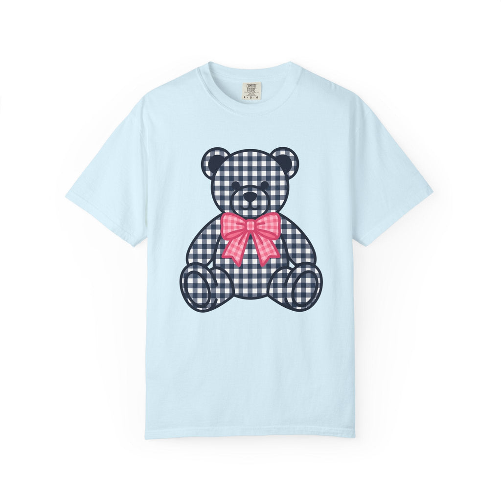 Plaid Teddy Bear Shirt Cute Animal Unisex Gift Kawaii Tee product image 2