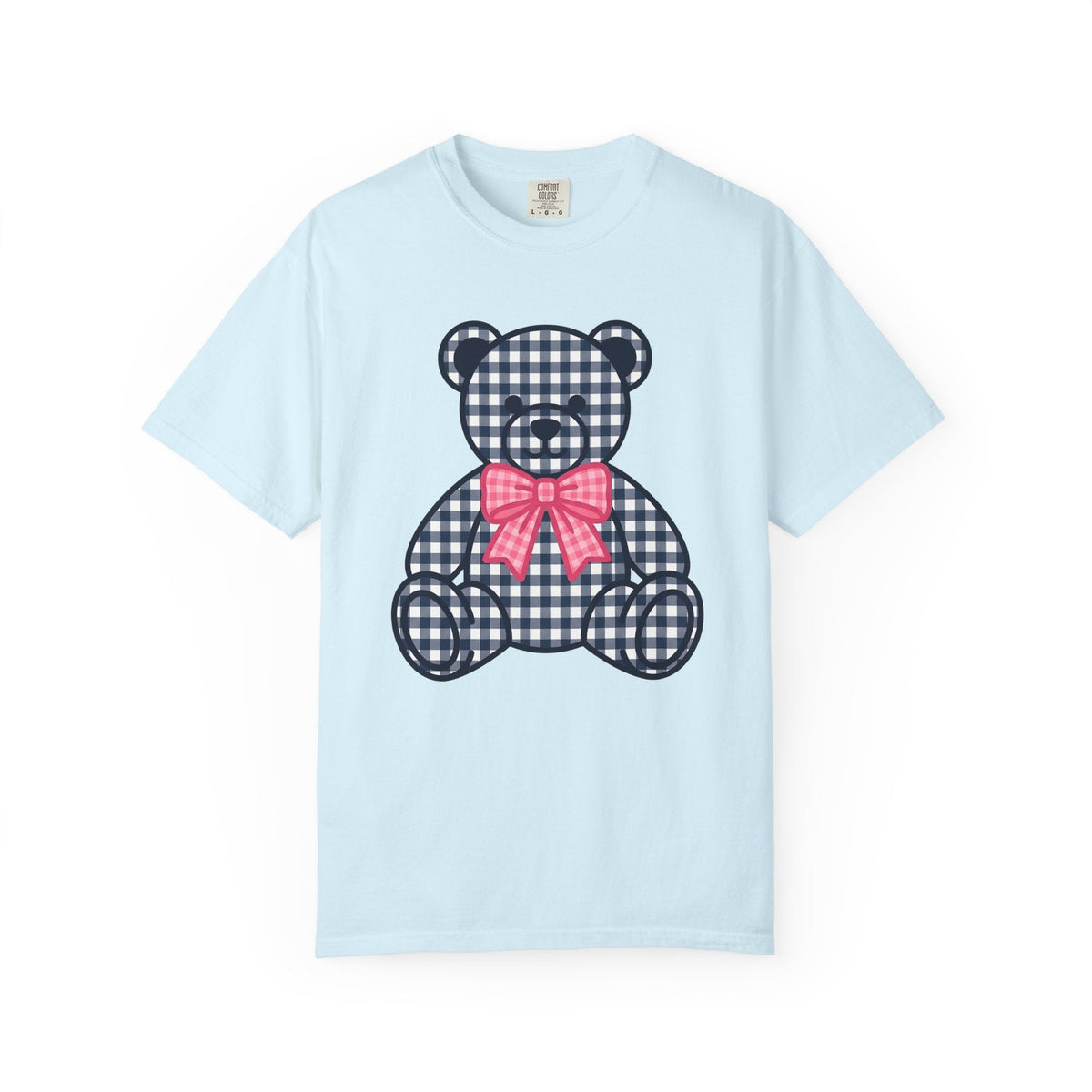Plaid Teddy Bear Shirt Cute Animal Unisex Gift Kawaii Tee product image 2