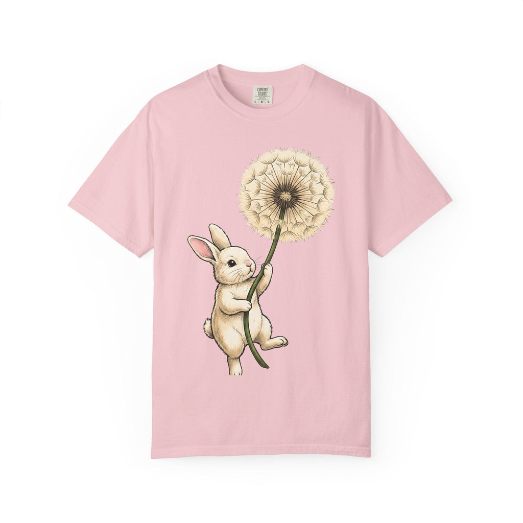 Bunny Dandelion Shirt Cute Animal Unisex Gift Whimsical Tee product image 3