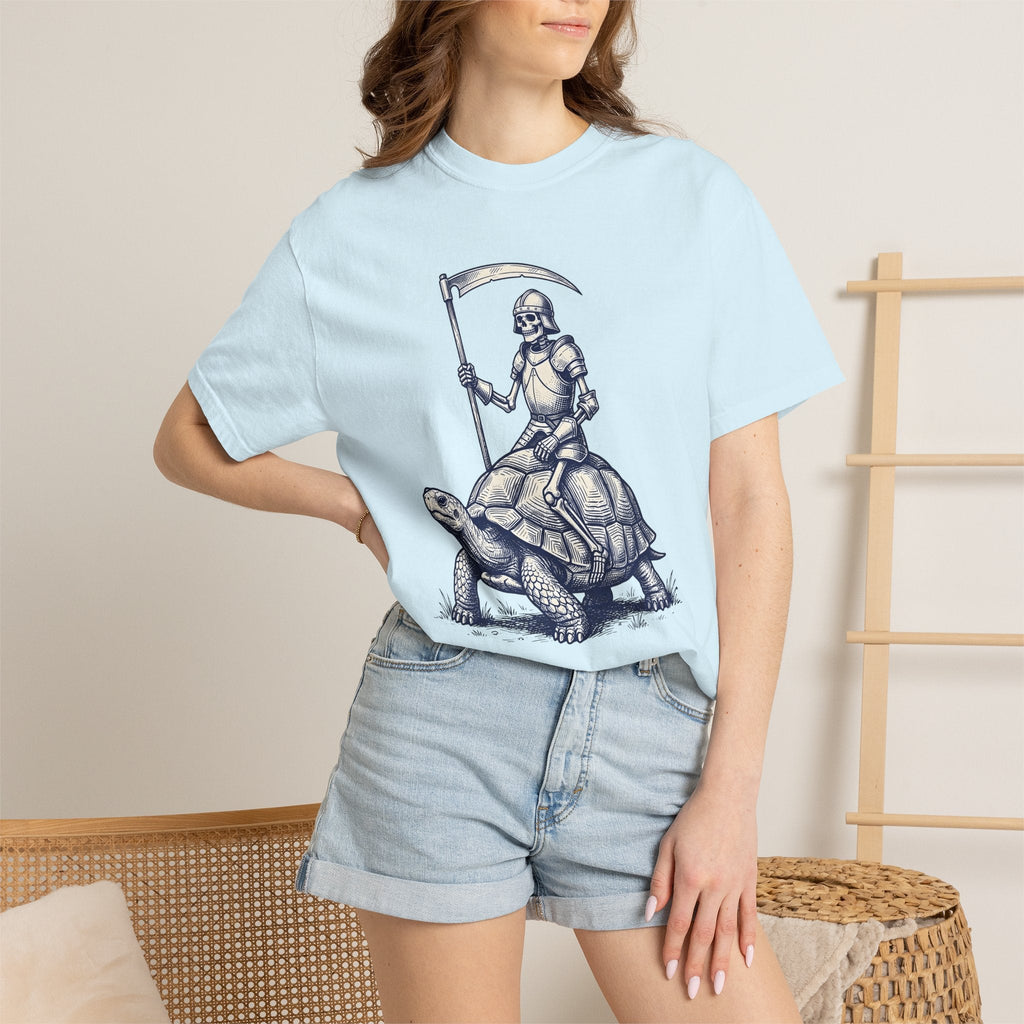 Skeleton Warrior Turtle Shirt Gothic Autumn Unisex Gift product image 10
