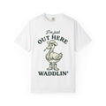 Western Duck Shirt Funny Wildlife Gift Women Comic Tee Duck T-Shirt Humor Fan Cartoon Tshirt Wildlife Graphic Retro Western Hat Tshirt