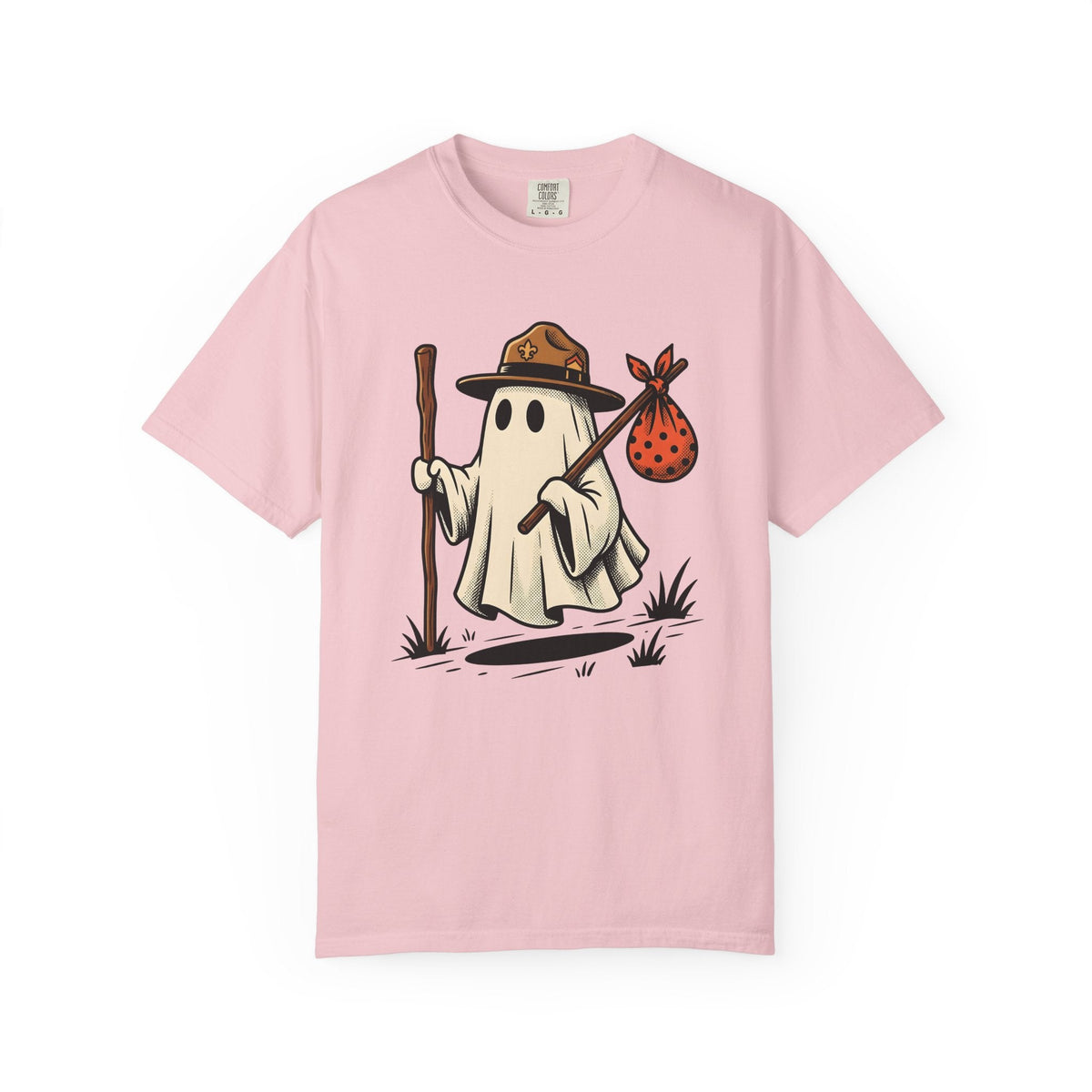 Ghost Camper Shirt Funny Halloween Unisex Gift Cartoon Tee product image 3