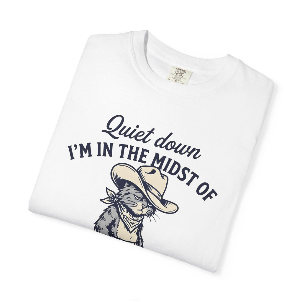 Cat Cowboy Shirt Country Unisex Gift Animated Tee Kitty product image 5