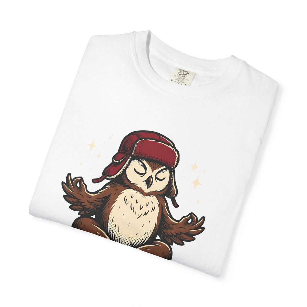Zen Owl Shirt Yoga Relaxation Unisex Gift Hand Drawn Tee product image 5