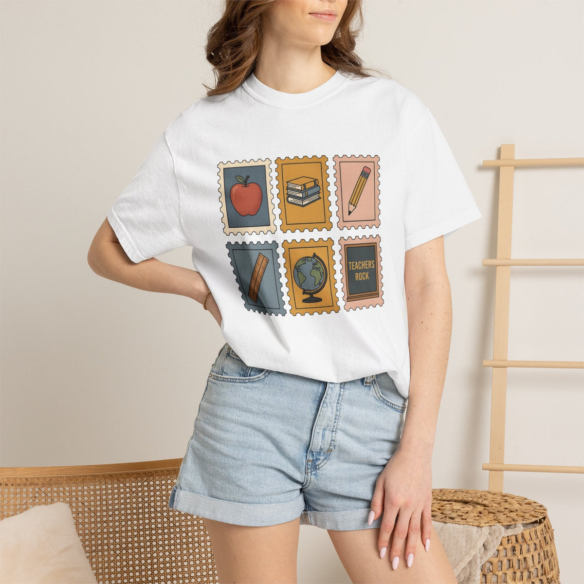 Teacher Icons Shirt Teachers Education Unisex Gift Doodle product image 6
