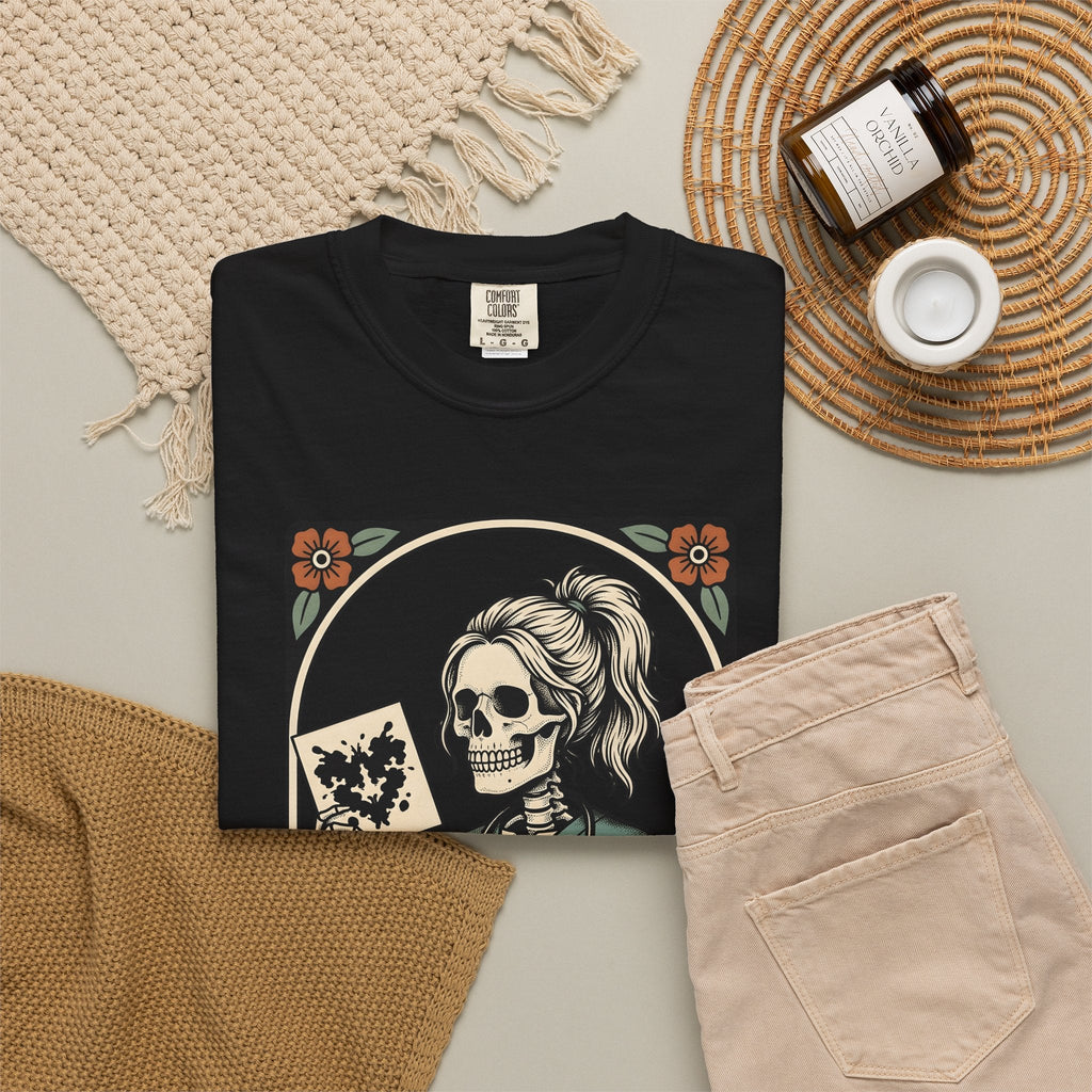 Skull Nurse Shirt Healthcare Gift Women Traditional Tee product image 16
