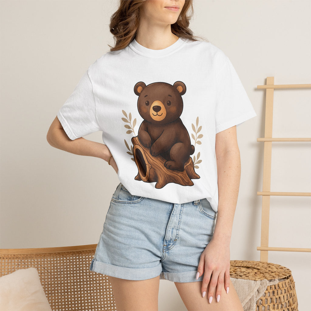 Bear Cub Shirt Animals Woodland Unisex Gift Cute Tee product image 6