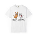 Cat Couple Shirt Christmas Animals Gift Women Comic Tee product image 1