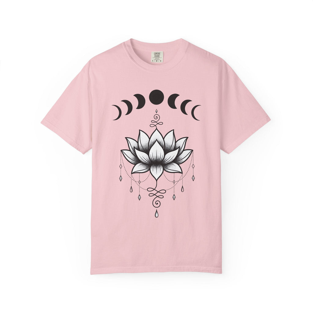 Lotus Flower Shirt Boho Chic Spiritual Unisex Gift Line Art product image 3