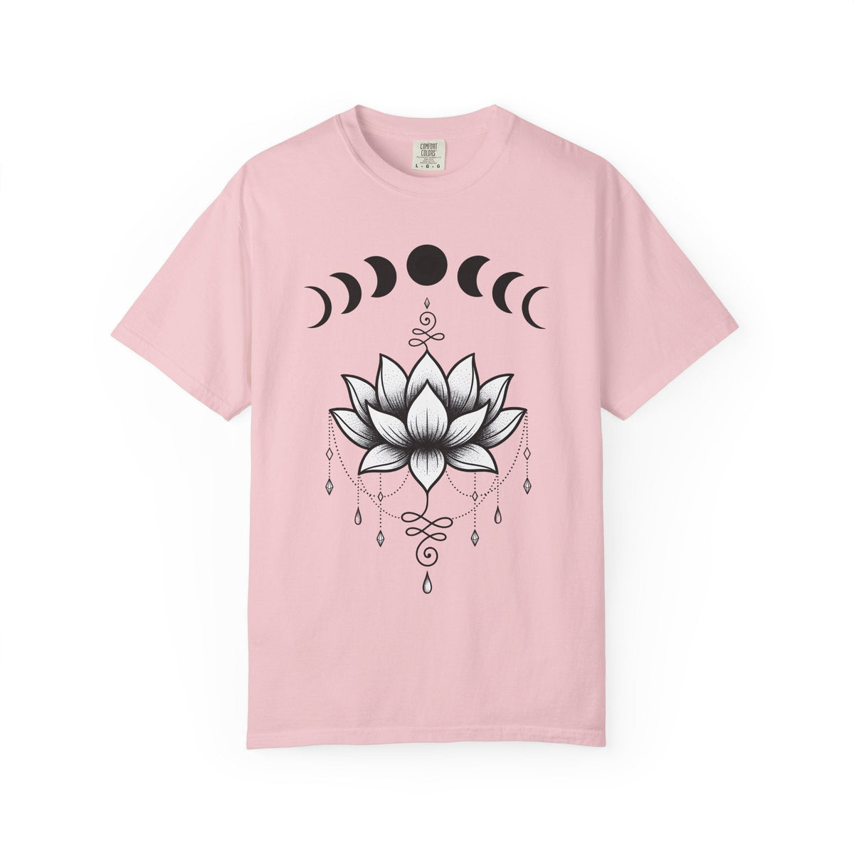 Lotus Flower Shirt Boho Chic Spiritual Unisex Gift Line Art product image 3