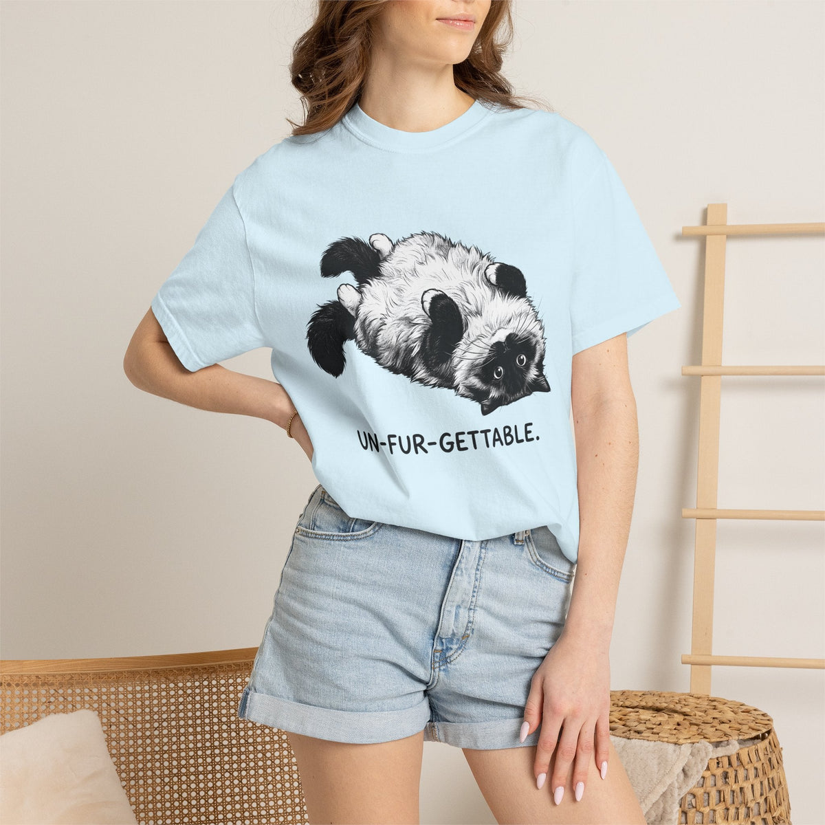 Fluffy Cat Shirt Pet Supplies Unisex Gift Illustration Tee product image 9