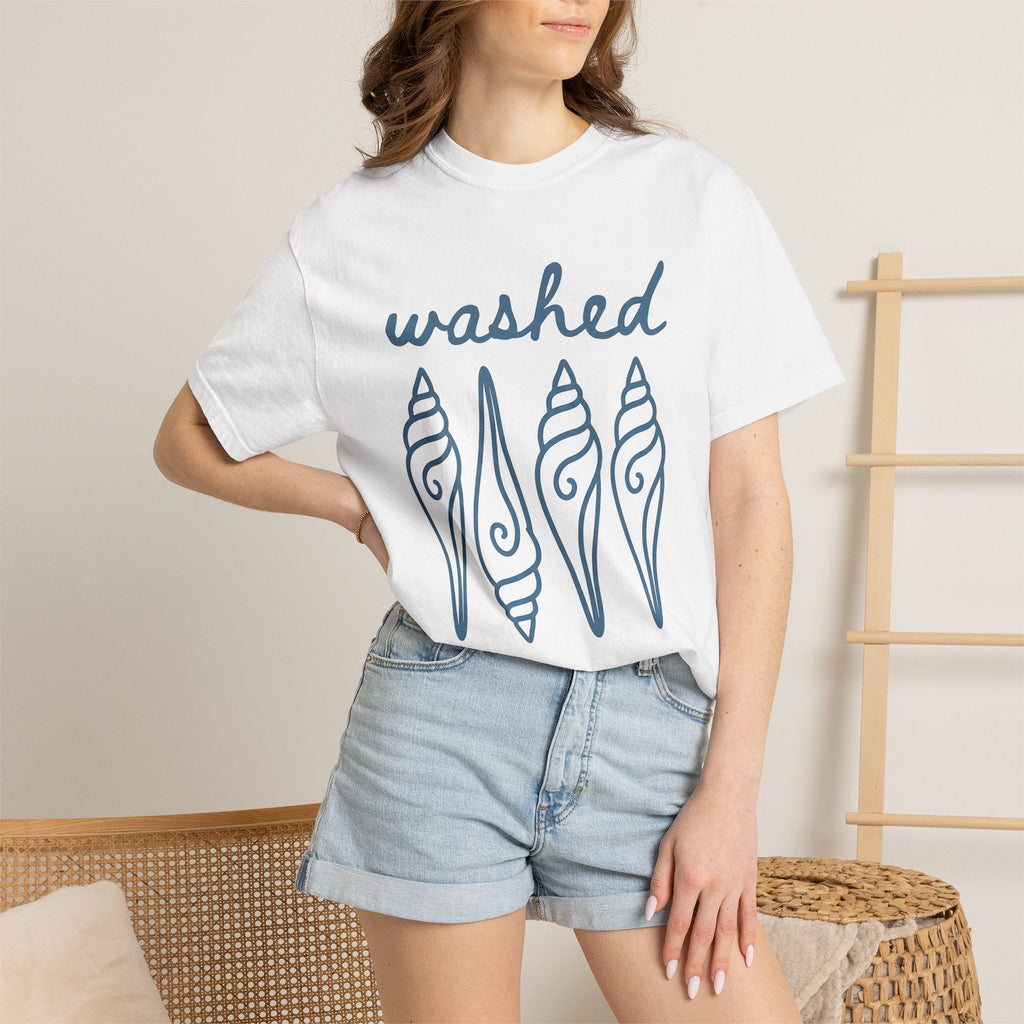 Shell Design Shirt Beach Ocean Unisex Gift Simple Tee product image 6