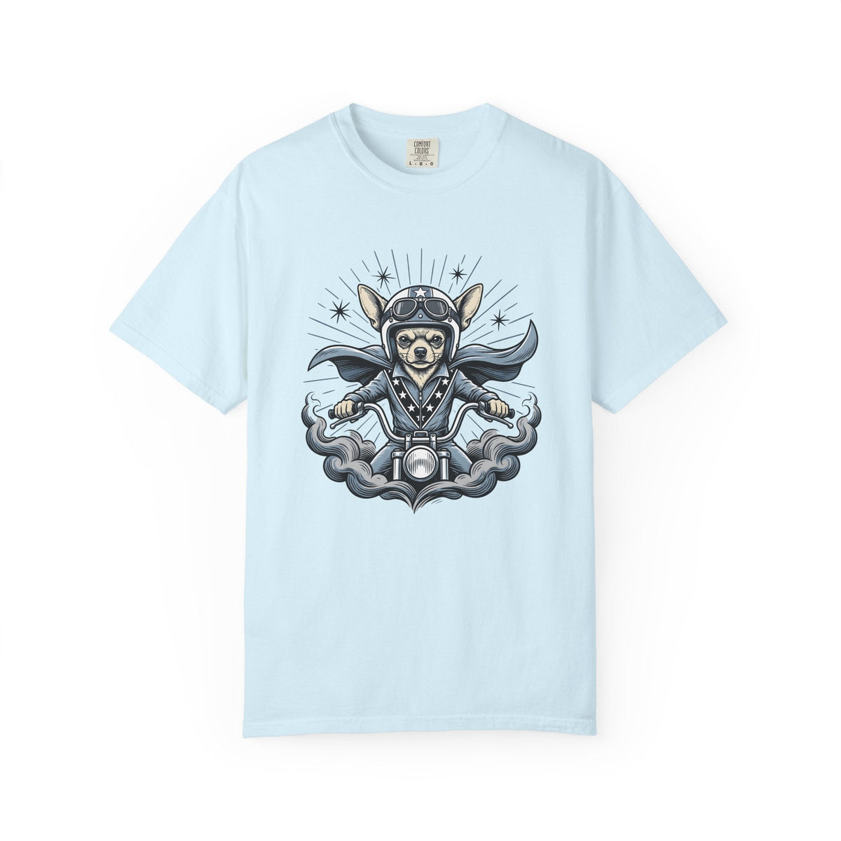 Chihuahua Biker Shirt Dog Motorbike Unisex Gift Traditional product image 2