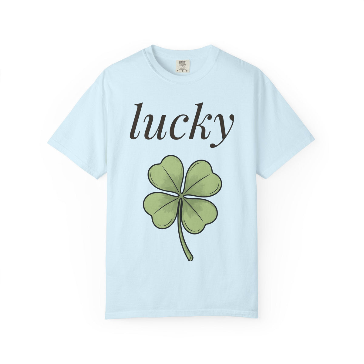 Four Leaf Clover Shirt Holiday Luck Unisex Gift Hand Drawn product image 2