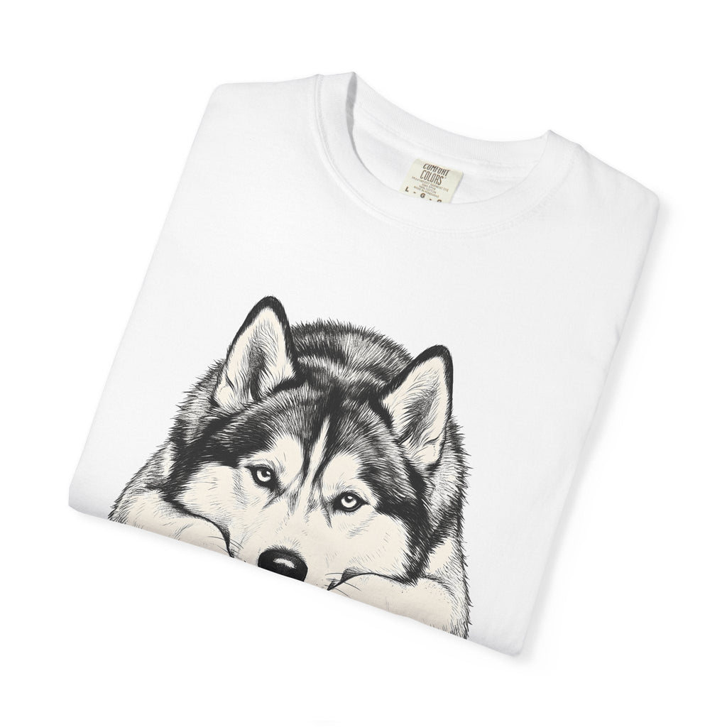 Husky Dog Shirt Pet Unisex Gift Hand Drawn Tee Siberian product image 5