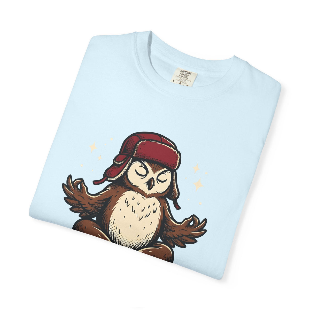 Zen Owl Shirt Yoga Relaxation Unisex Gift Hand Drawn Tee product image 8