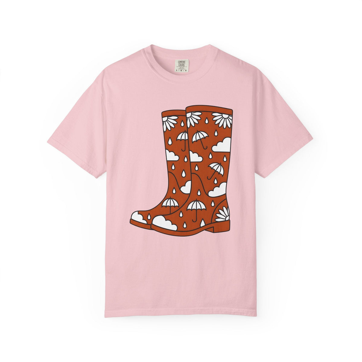 Rain Footwear Shirt Easter Nature Gift Women Fun Tee Boots product image 3