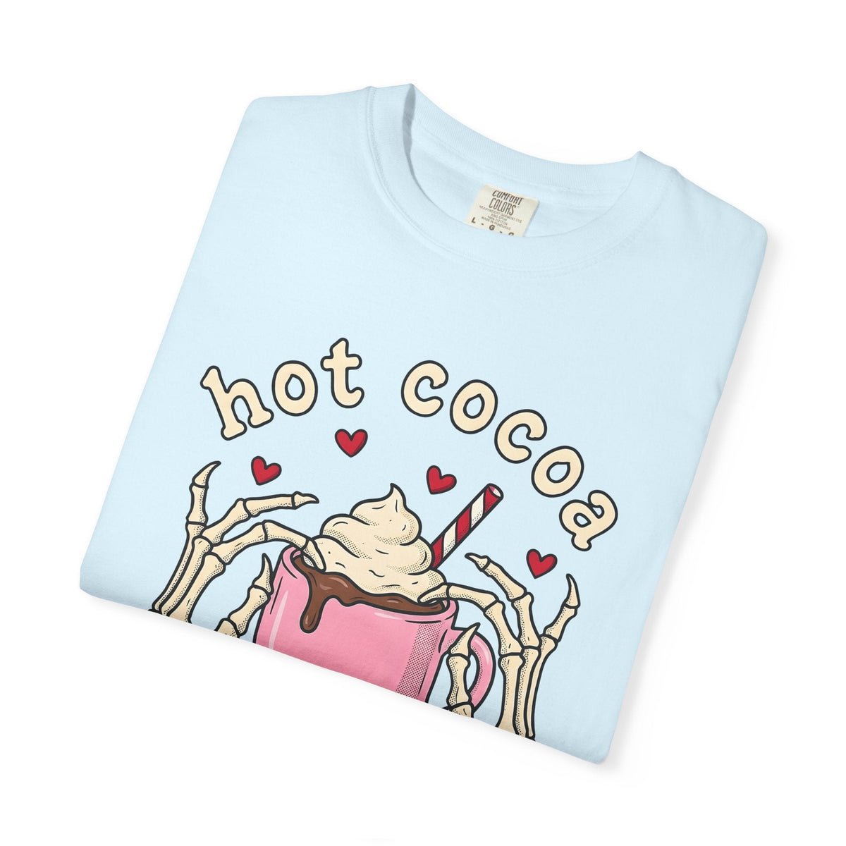 Chocolate Mug Shirt Desserts Macabre Unisex Gift Hand Drawn Tee Hot Chocolate