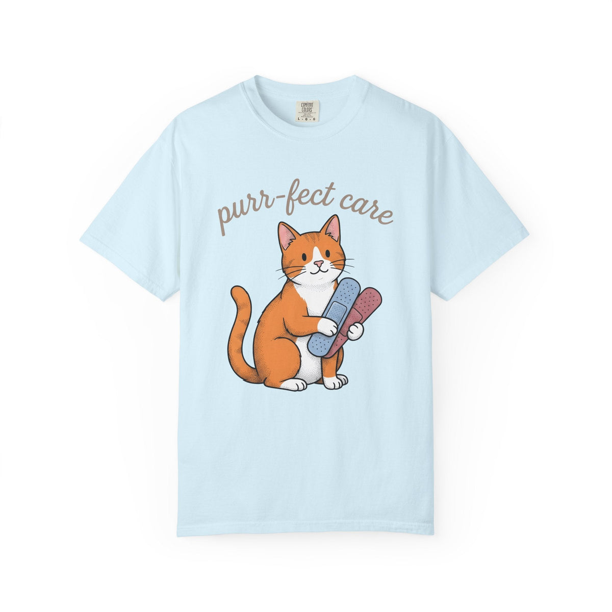 Kitty Wrap Shirt Nurse Mammal Unisex Gift Line Art Tee product image 2
