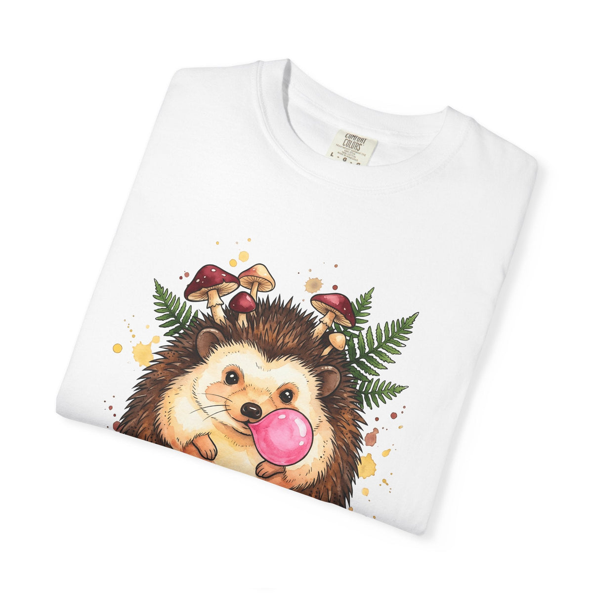 Hedgehog Art Shirt Animals Vintage Unisex Gift Paint Tee product image 5