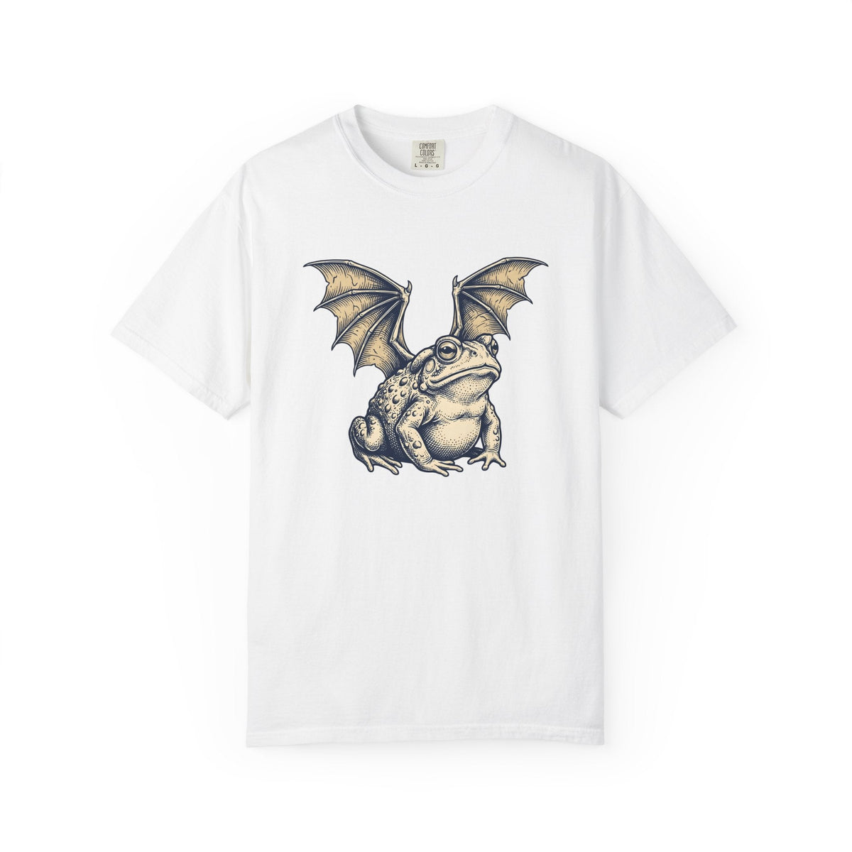 Wings Frog Bat Shirt Fantasy Beast Gift Women Hand Drawn product image 1