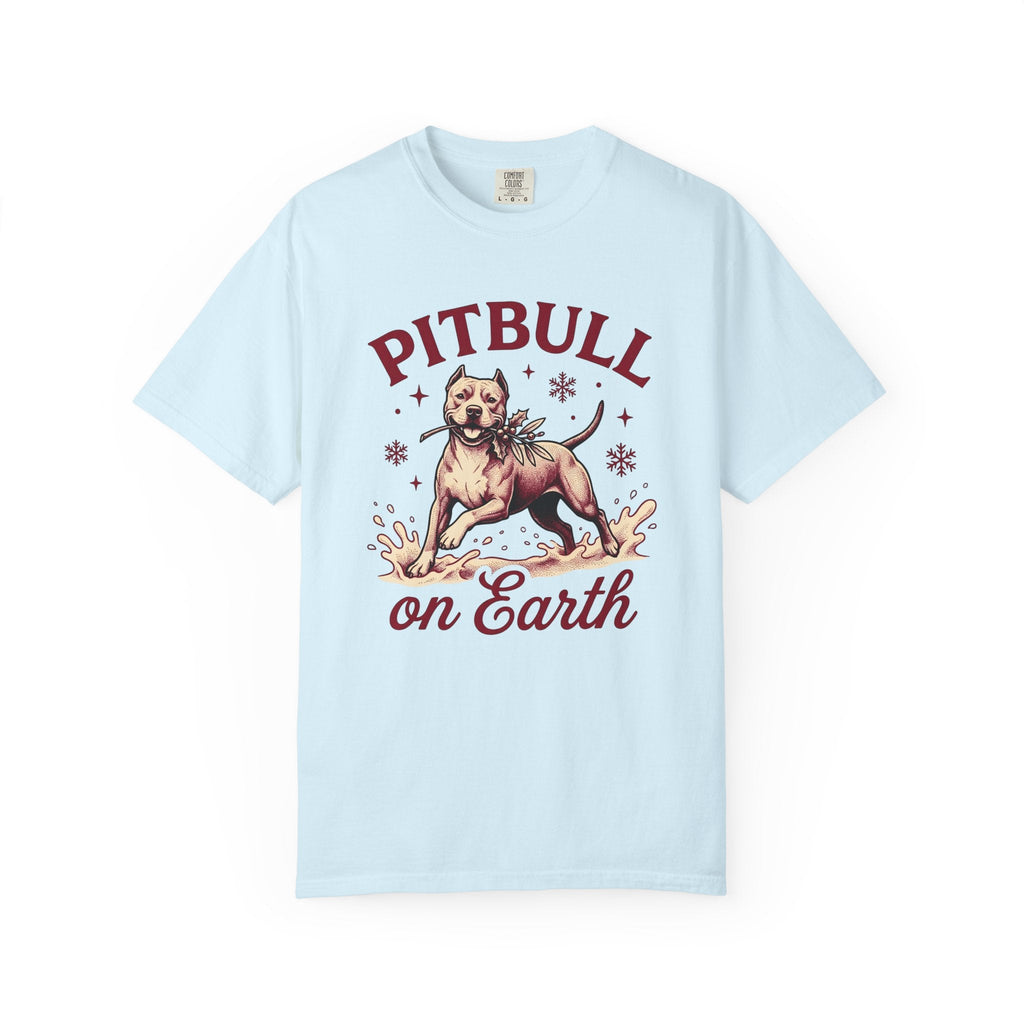 Pitbull Snowflake Vintage T-Shirt – Christmas Dog Lover product image 2