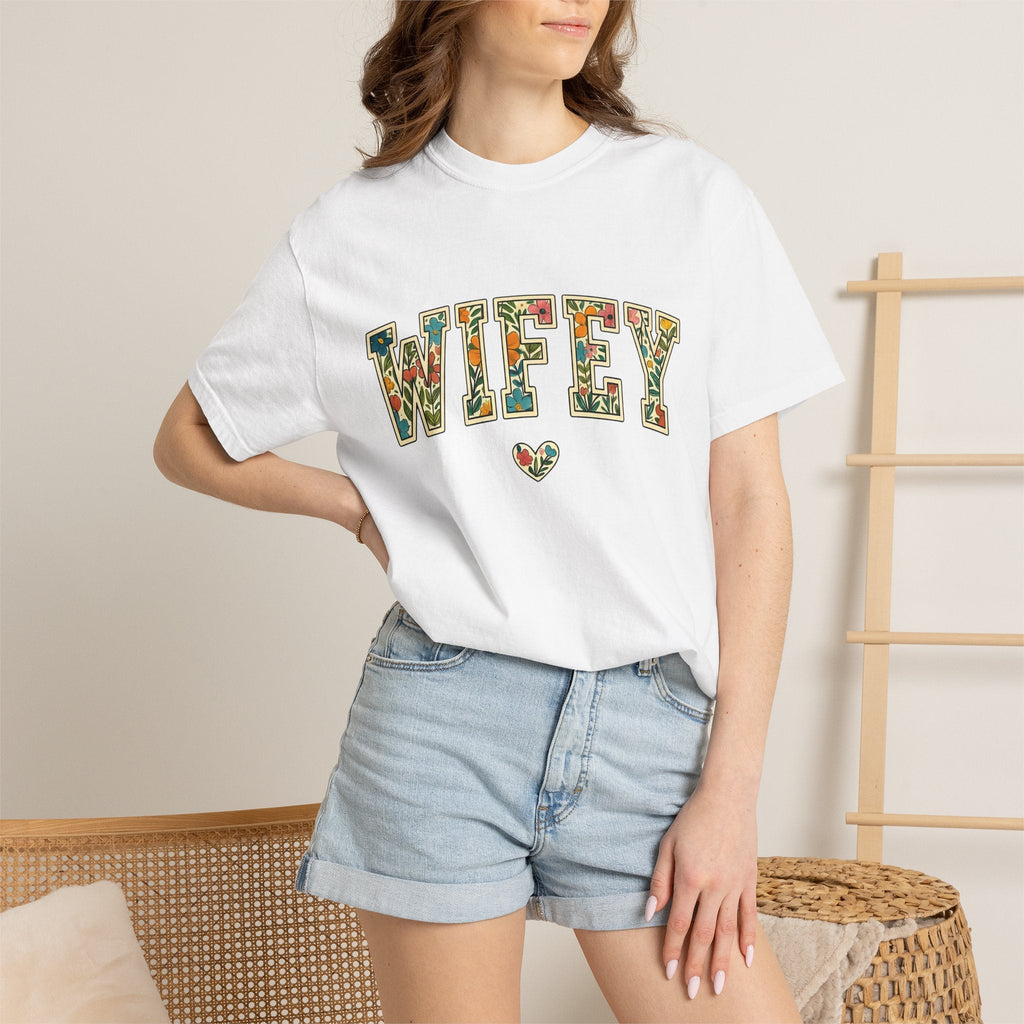 Flower Lettering Shirt Mom Bridal Gift Women Rustic Tee product image 6