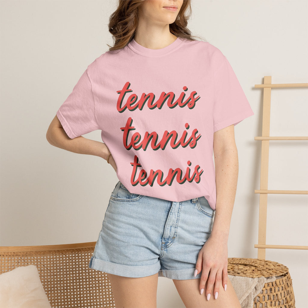 Tennis Font Shirt Player Gift Women Old School Tee product image 12
