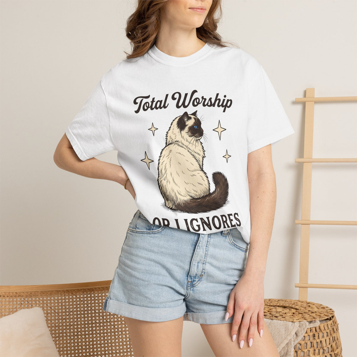 Siamese Cat Shirt Animal Gift Women Vintage Tee T-Shirt Fan product image 6